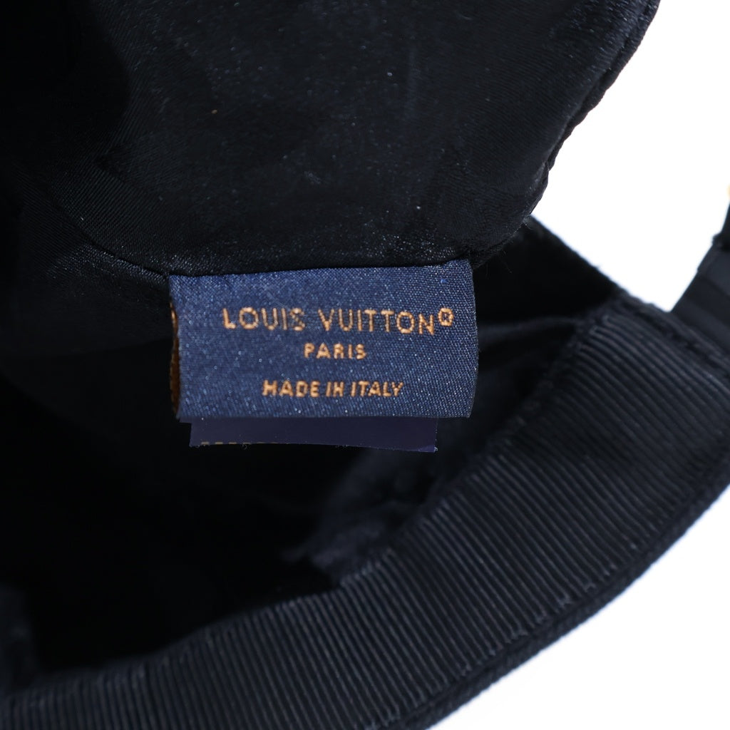 LOUIS VUITTON(ルイヴィトン) LVアイコニック ベースボールキャップ 帽子 コットン ロゴ ブラック M7050L
