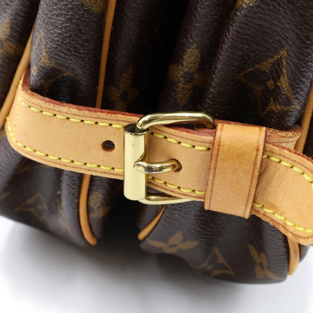LOUIS VUITTON(ルイヴィトン) モノグラム ソミュール30 ショルダーバッグ ブラウン PVC×レザー M42256 レディース