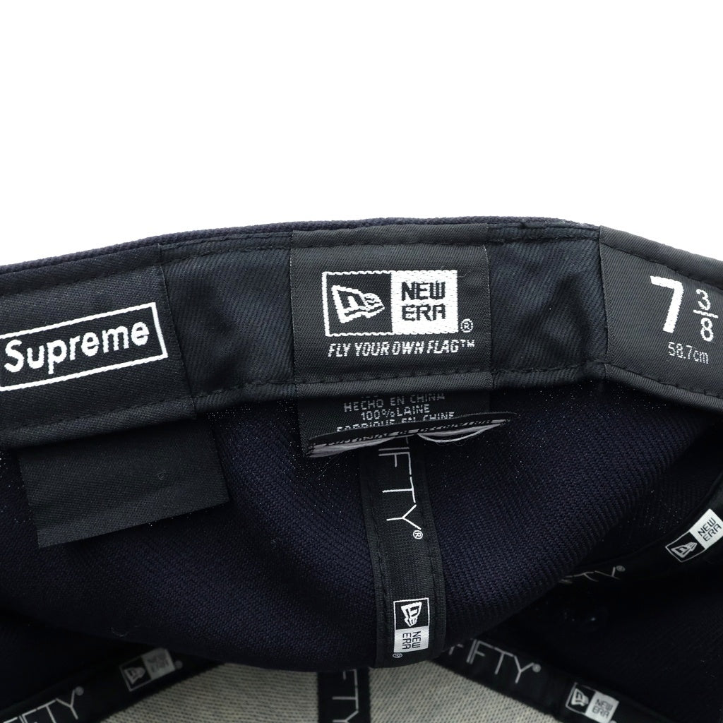 NEW ERA(ニューエラ) NEW ERA×Supreme キャップ 59 FIFTY ネイビー ウール