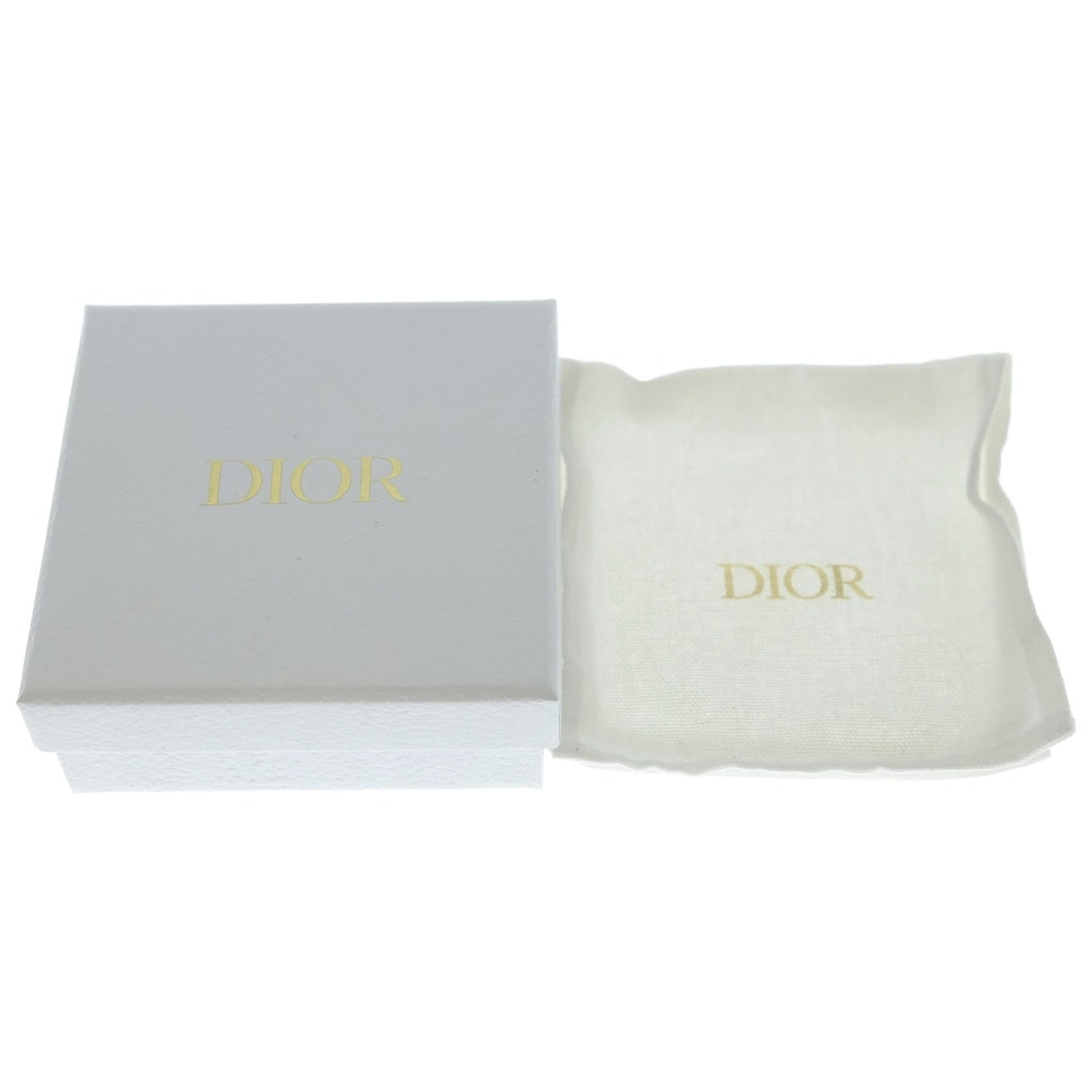 Christian Dior(クリスチャンディオール) CDロゴ ラインストーン ブレスレット シルバー チェーン レディース