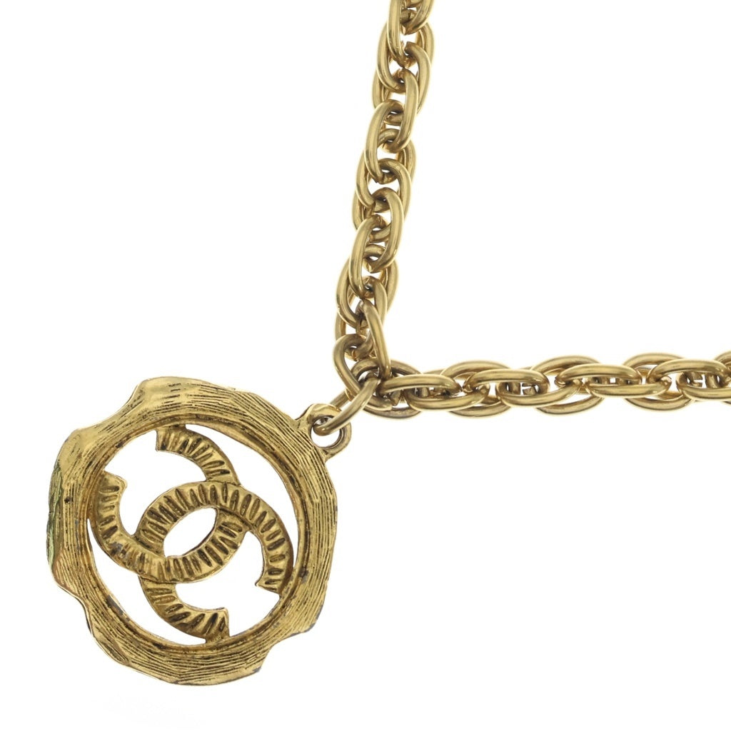CHANEL(シャネル) ココマーク ロングチェーン ネックレス 1980年代 ヴィンテージ GP メッキ ゴールド レディース