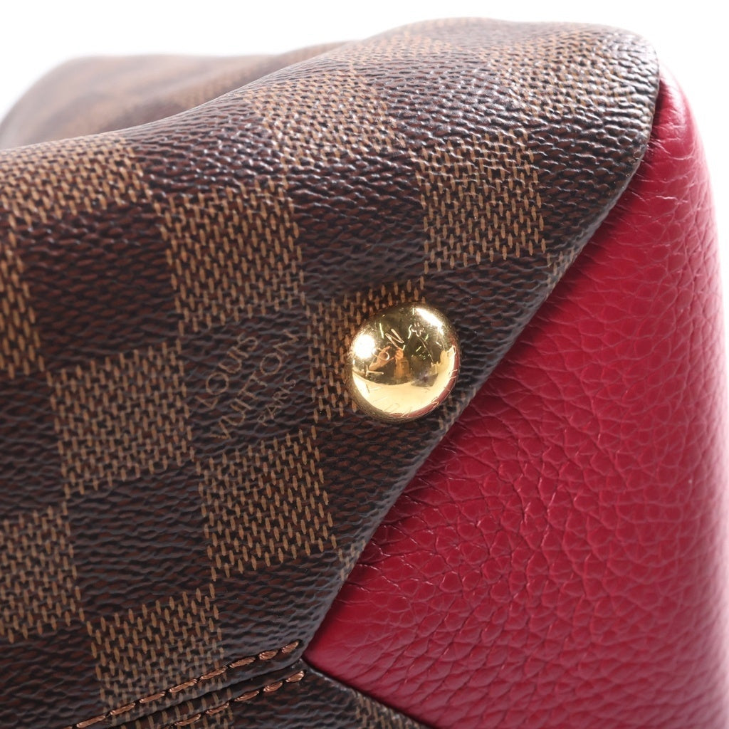 LOUIS VUITTON(ルイヴィトン) ブリタニー ハンドバッグ 2wayショルダー ダミエ レザー PVC ブラウン/フューシャ N41675 レディース