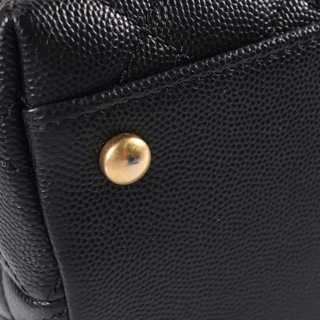 CHANEL(シャネル) ココハンドル29 2WAYハンドバッグ ショルダーバッグ ブラック キャビアスキン A92991 ゴールド金具 レディース