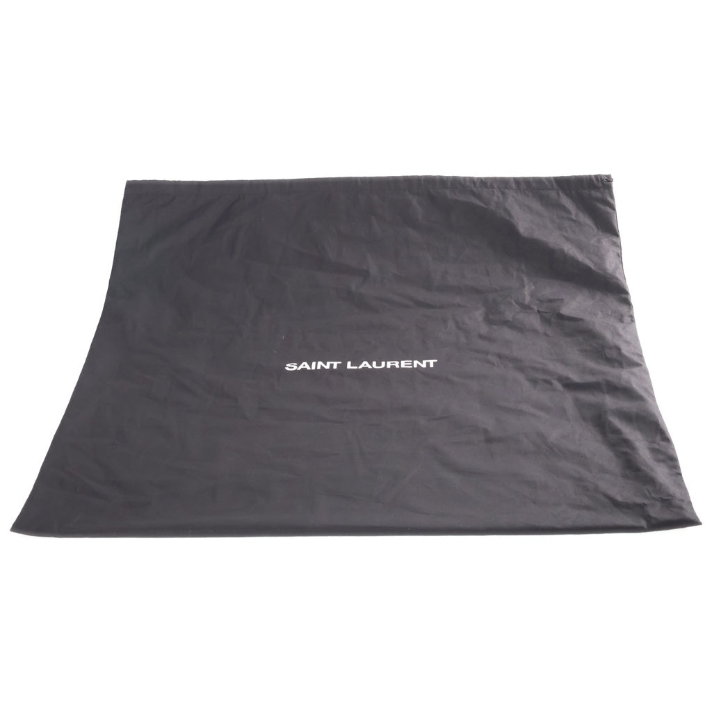 SAINT LAURENT PARIS(サンローランパリ) ロゴ パテント マキシトートバッグ ハンドバッグ ブラック エナメル 777487 レディース