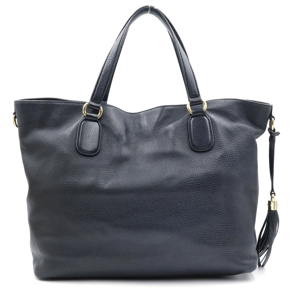 GUCCI(グッチ) ソーホー トートバッグ ハンドバッグ ブラック レザー 282303 ゴールド金具 レディース