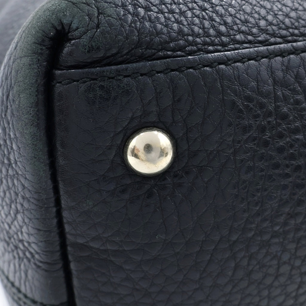GUCCI(グッチ) ソーホー トートバッグ ハンドバッグ ブラック レザー 282303 ゴールド金具 レディース