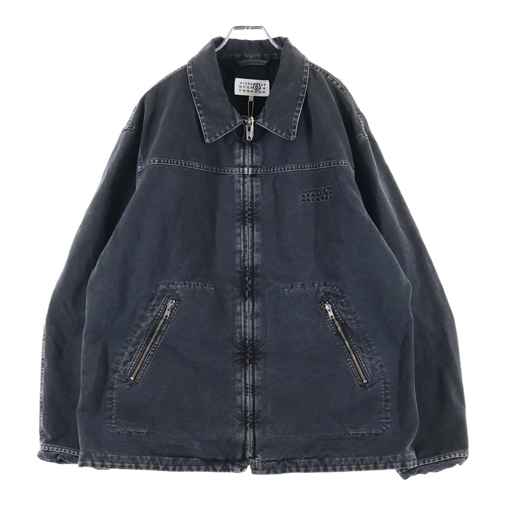 MM6 Maison Margiela(エムエムシックスメゾンマルジェラ) 25SS Heavy Weight Washed Chore Jacket チョアジャケット ブラック SH0AM0041