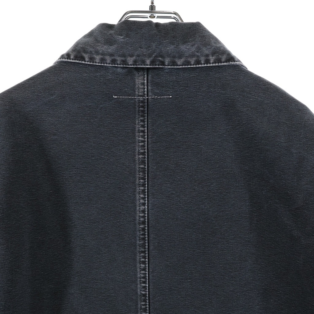 MM6 Maison Margiela(エムエムシックスメゾンマルジェラ) 25SS Heavy Weight Washed Chore Jacket チョアジャケット ブラック SH0AM0041