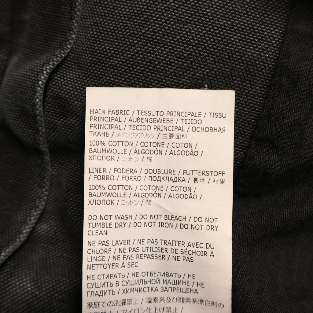 MM6 Maison Margiela(エムエムシックスメゾンマルジェラ) 25SS Heavy Weight Washed Chore Jacket チョアジャケット ブラック SH0AM0041