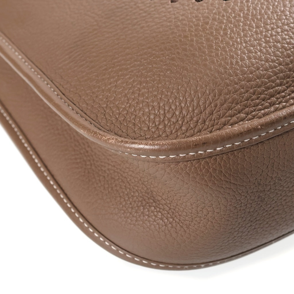 HERMES(エルメス) エブリンGM トリヨンクレマンス ショルダーバッグ グレージュ レザー エトゥープ D刻印 ゴールド金具 レディース