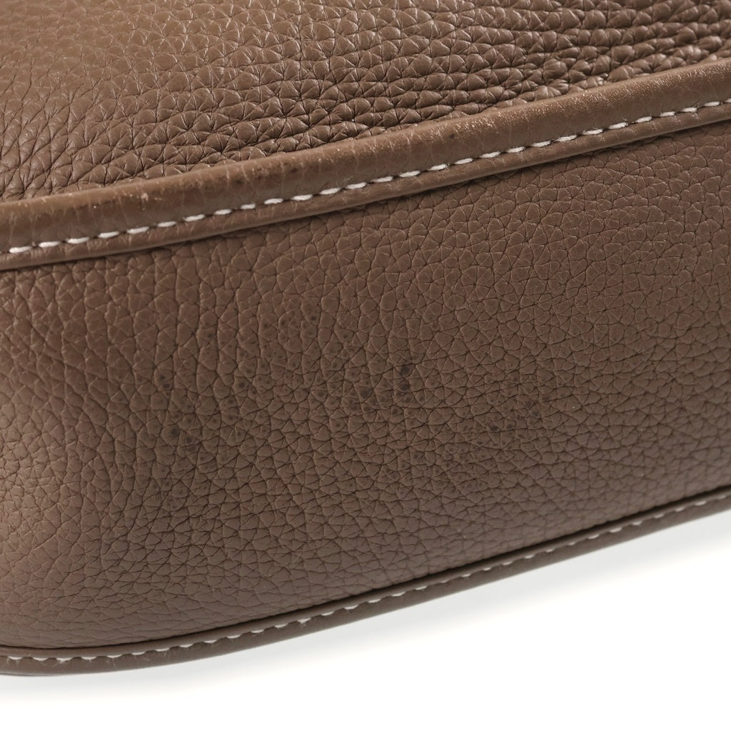 HERMES(エルメス) エブリンGM トリヨンクレマンス ショルダーバッグ グレージュ レザー エトゥープ D刻印 ゴールド金具 レディース