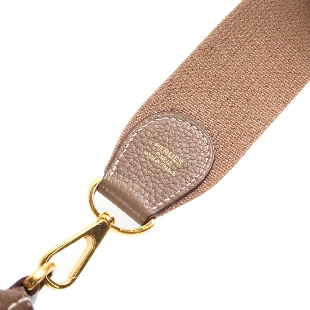 HERMES(エルメス) エブリンGM トリヨンクレマンス ショルダーバッグ グレージュ レザー エトゥープ D刻印 ゴールド金具 レディース