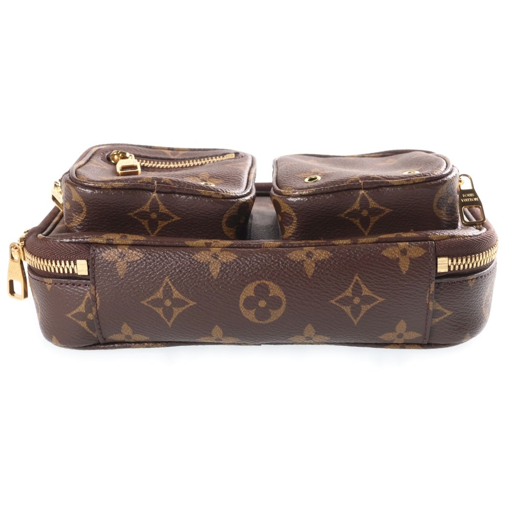 LOUIS VUITTON(ルイヴィトン) モノグラム ユーティリティ クロスボディ ショルダーバッグ PVC レザー ブラウン M80446 RFID レディース