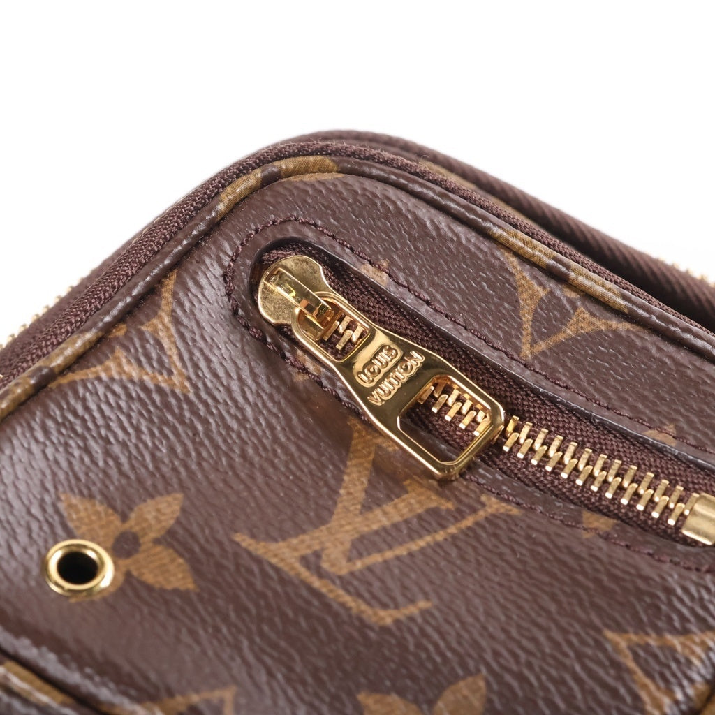 LOUIS VUITTON(ルイヴィトン) モノグラム ユーティリティ クロスボディ ショルダーバッグ PVC レザー ブラウン M80446 RFID レディース