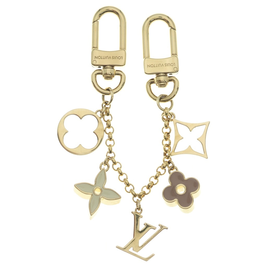 LOUIS VUITTON(ルイヴィトン) フルール・ドゥ・モノグラム バッグチャーム キーリング キーホルダー ゴールド M6511