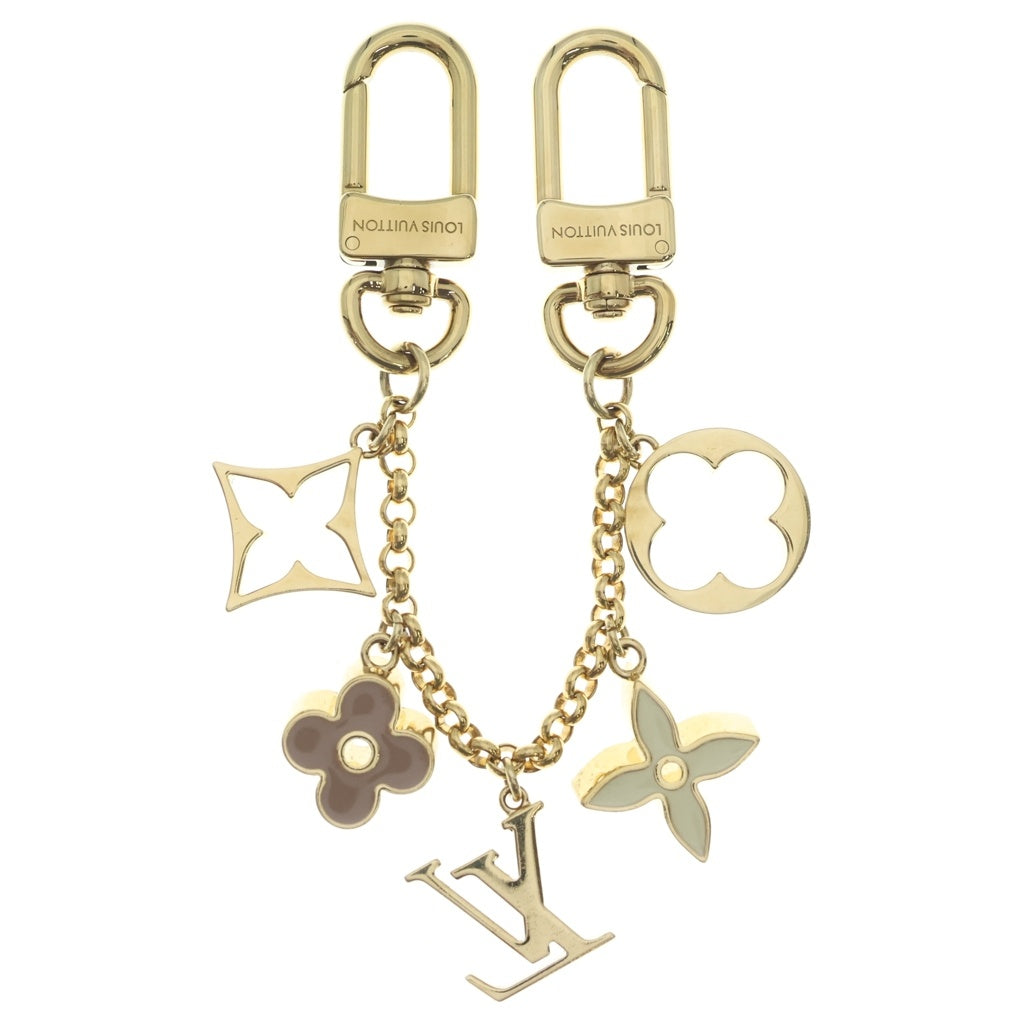 LOUIS VUITTON(ルイヴィトン) フルール・ドゥ・モノグラム バッグチャーム キーリング キーホルダー ゴールド M6511