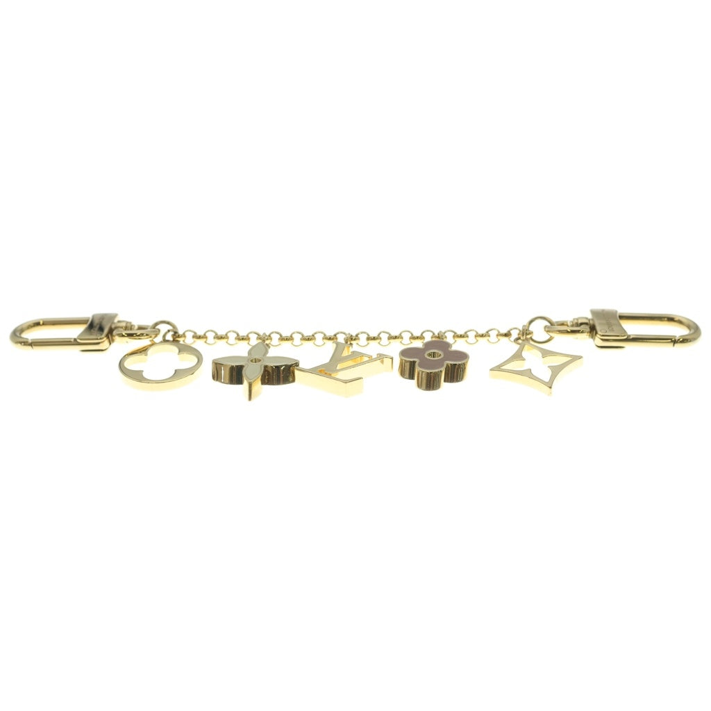 LOUIS VUITTON(ルイヴィトン) フルール・ドゥ・モノグラム バッグチャーム キーリング キーホルダー ゴールド M6511