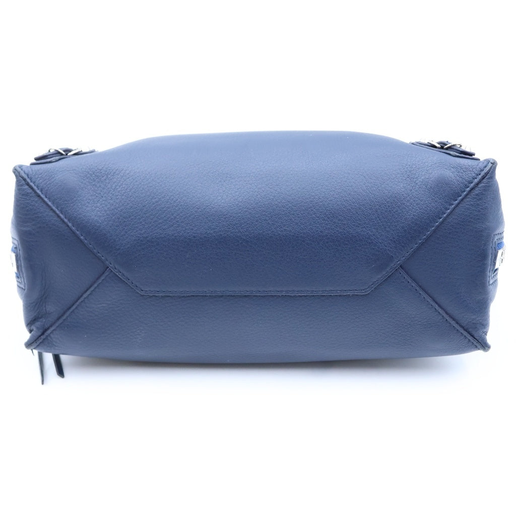 BALENCIAGA(バレンシアガ) ペーパーミニ 2WAY ハンド ショルダーバッグ レザー ブルー 370926 レディース