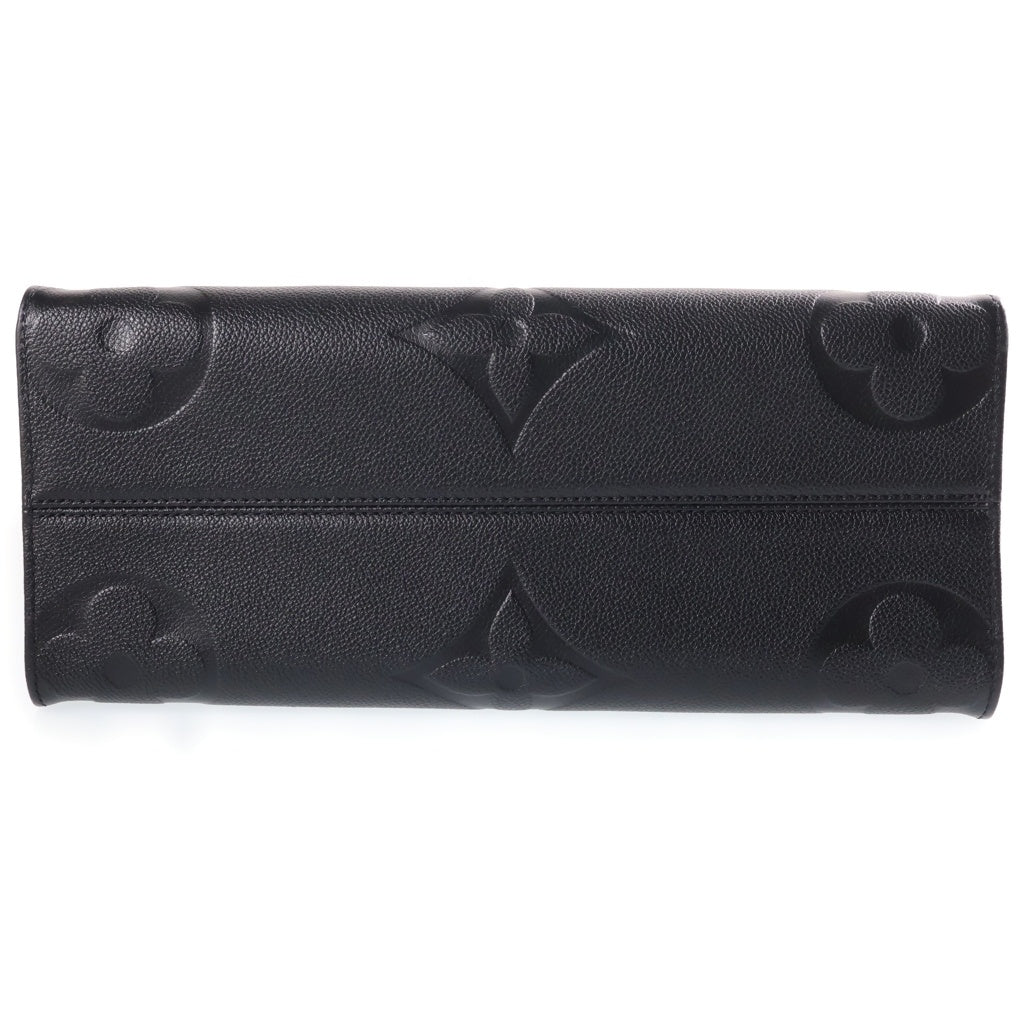 LOUIS VUITTON(ルイヴィトン) モノグラムアンプラント オンザゴーMM トートバッグ ハンドバッグ ブラック レザー M45595 ゴールド金具 レディース