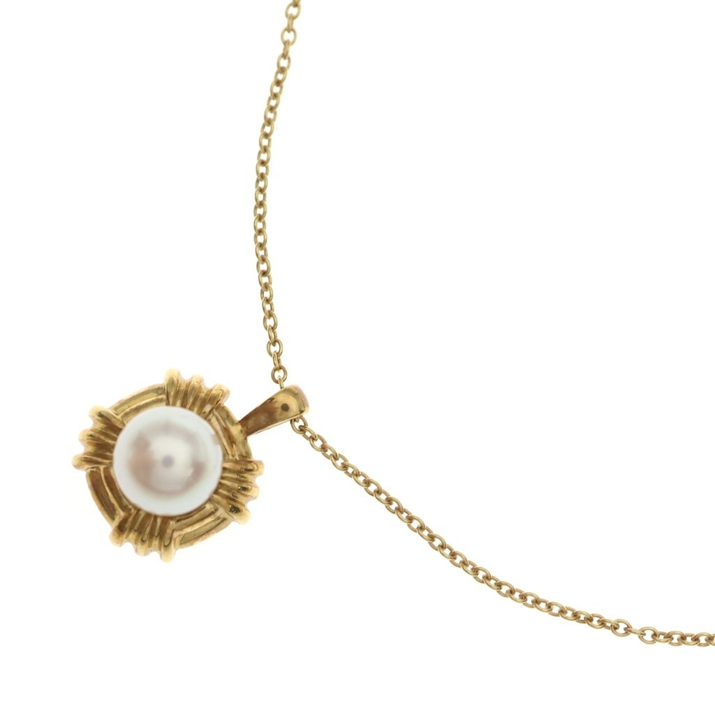 TIFFANY & Co.(ティファニー) シグネチャー パールネックレスAu750 K18 YG イエローゴールド レディース