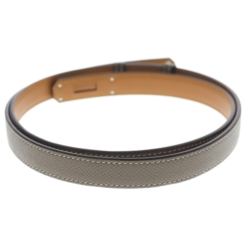 HERMES(エルメス) ケリー ベルト グレージュ エトゥープ エプソン シルバー金具 レディース