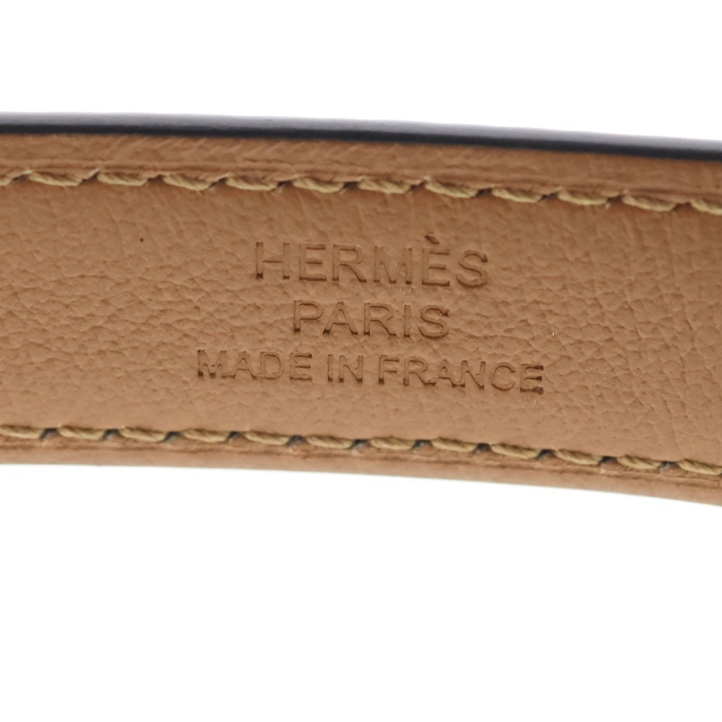 HERMES(エルメス) ケリー ベルト グレージュ エトゥープ エプソン シルバー金具 レディース