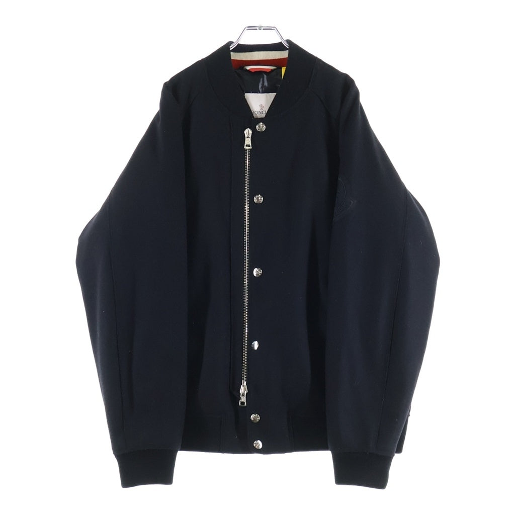 MONCLER(モンクレール) GENIUS ICAR ジーニアス ダウンジャケット ブルゾン ワッペン付き ウール ブラック D20914035205 57644