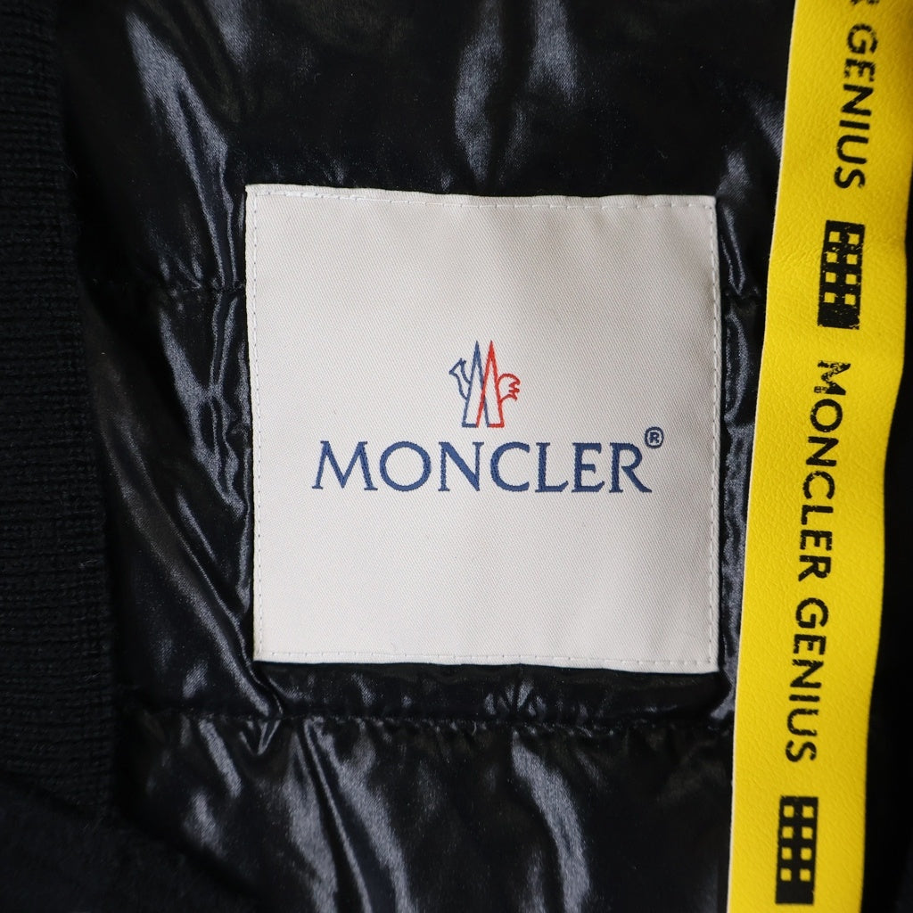 MONCLER(モンクレール) GENIUS ICAR ジーニアス ダウンジャケット ブルゾン ワッペン付き ウール ブラック D20914035205 57644