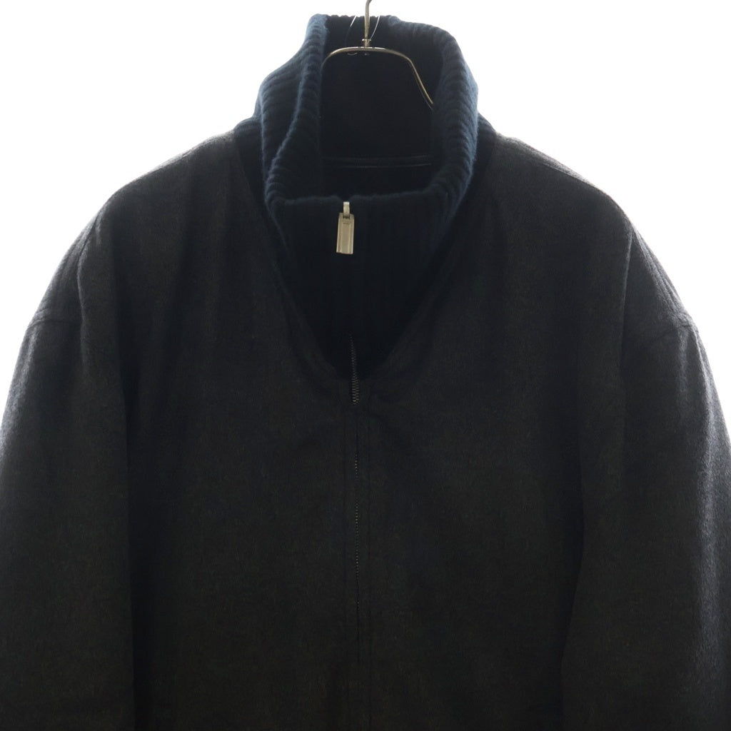 HERMES(エルメス) ジップアップ ブルゾン ジャケット リバーシブル ミンク カシミヤ ブラック