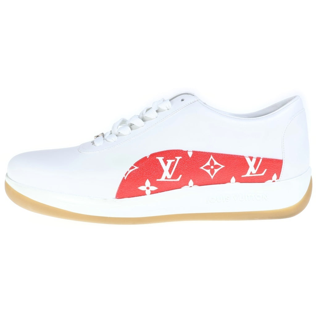 SUPREME(シュプリーム) 17AW×LOUIS VUITTON ランアウェイ ローカット スニーカー ホワイト×レッド 1E3EQ5