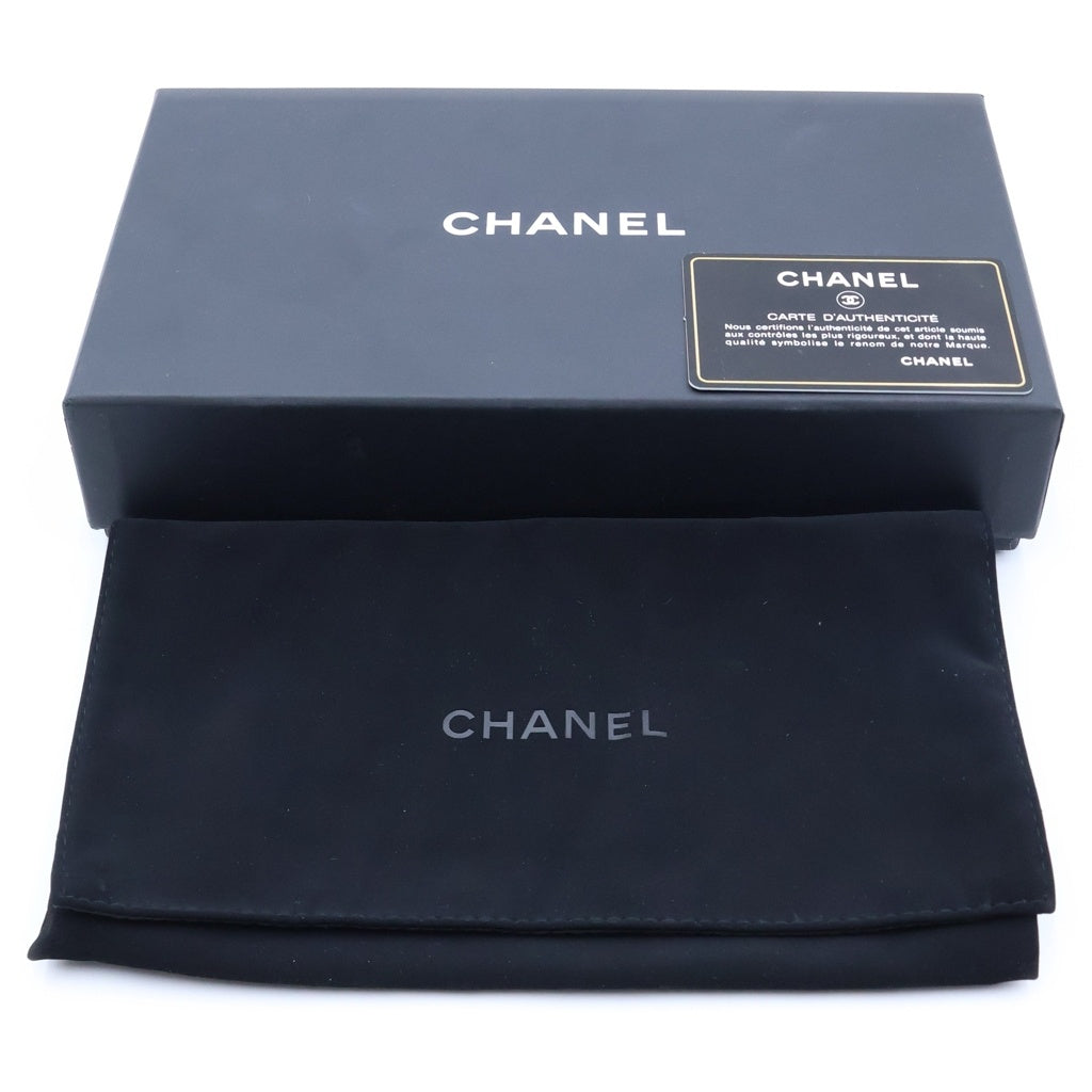 CHANEL(シャネル) マトラッセ クラシックロングジップウォレット 長財布 ブラック ラムスキン AP0242 シルバー金具 レディース