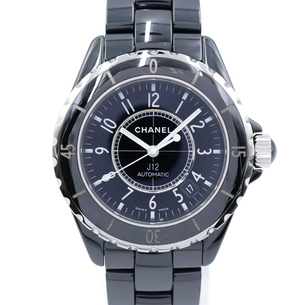 CHANEL(シャネル) J12 黒文字盤 セラミック 自動巻き CE×SS/AT H0685 腕時計