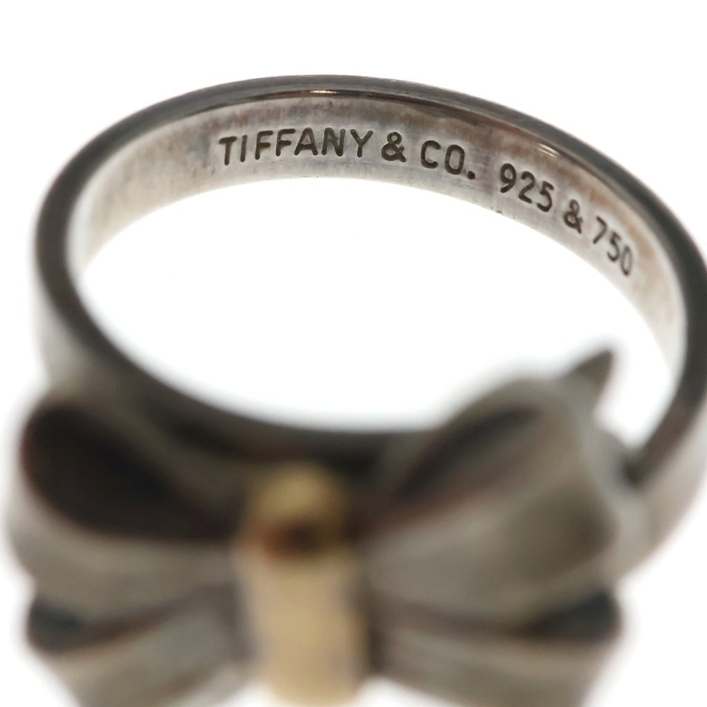TIFFANY & Co.(ティファニー) リボンリング シルバー×イエローゴールド SV925/K18 レディース