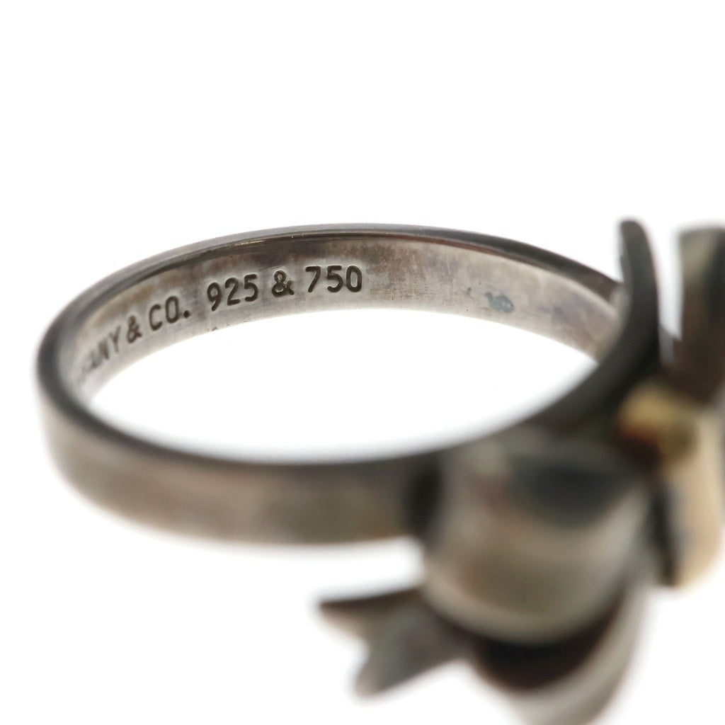 TIFFANY & Co.(ティファニー) リボンリング シルバー×イエローゴールド SV925/K18 レディース