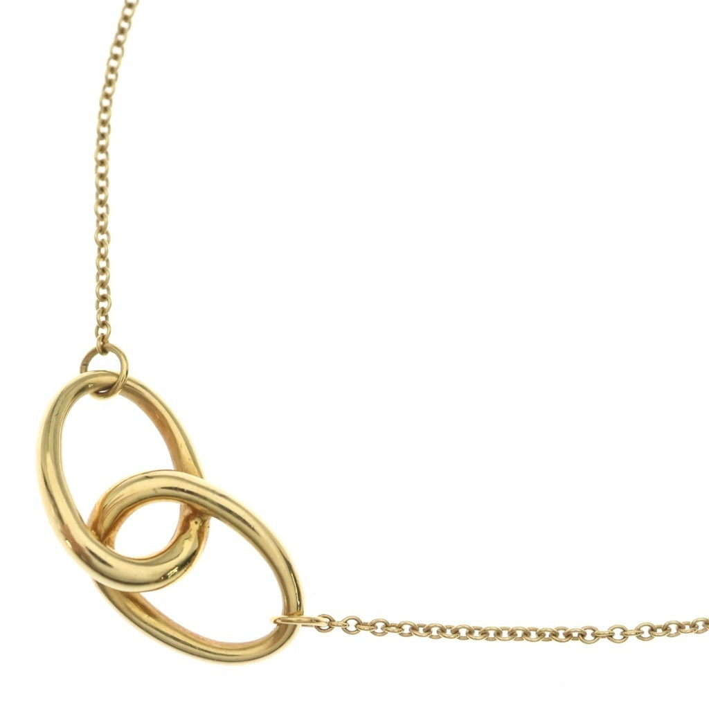 TIFFANY & Co.(ティファニー) インターロッキング サークル ネックレス ペンダント チェーン イエローゴールド 750YG レディース