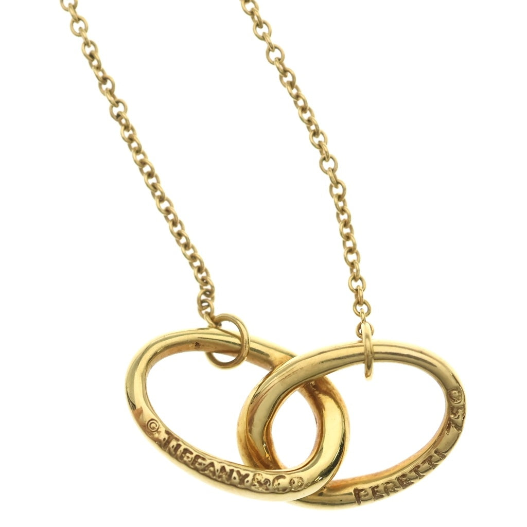 TIFFANY & Co.(ティファニー) インターロッキング サークル ネックレス ペンダント チェーン イエローゴールド 750YG レディース