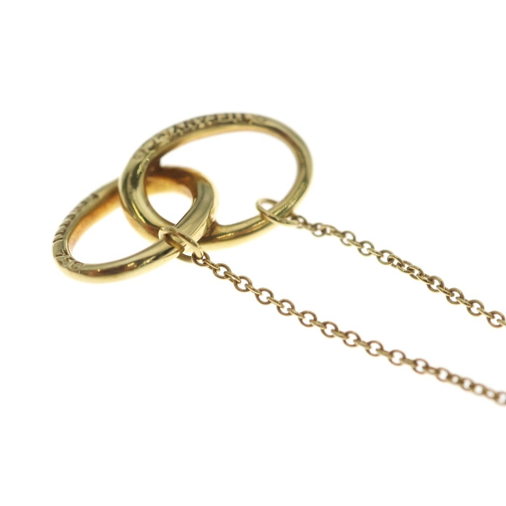 TIFFANY & Co.(ティファニー) インターロッキング サークル ネックレス ペンダント チェーン イエローゴールド 750YG レディース