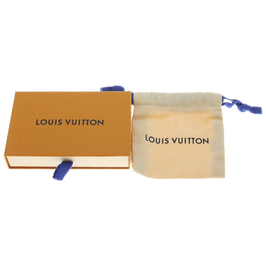 LOUIS VUITTON(ルイヴィトン) ポルト クレ・LV シグネチャー チェーン バッグチャーム キーホルダー シルバー×ブルー×ブラウン M01391 レディース