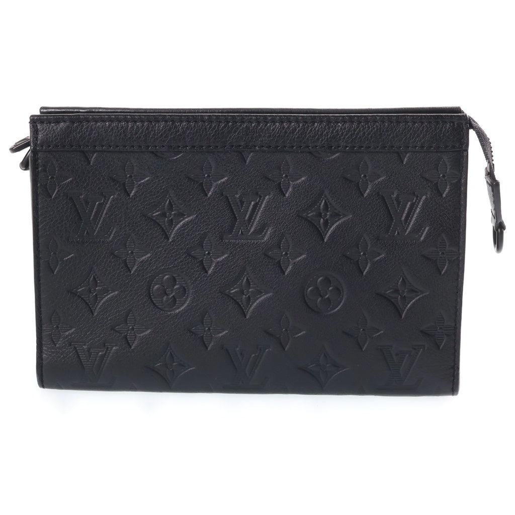LOUIS VUITTON(ルイヴィトン) モノグラム・シャドウ ガストン・ウェアラブル ウォレット ショルダーバッグ ブラック レザー M81115 ブラック金具 レディース