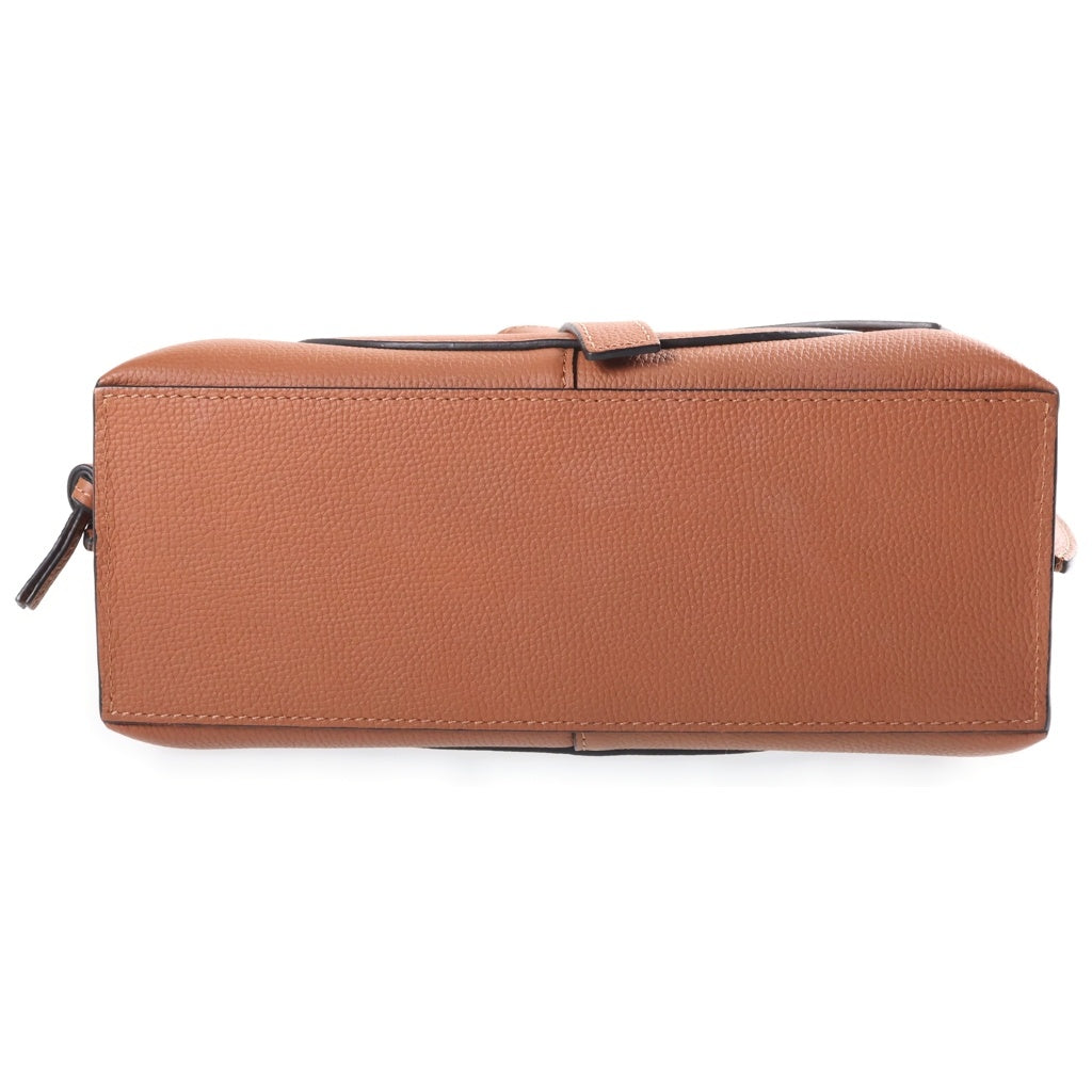 LOEWE(ロエベ) ゲートトップハンドル ミニ 2WAYハンドバッグ ショルダーバッグ ブラウン レザー ゴールド金具 レディース