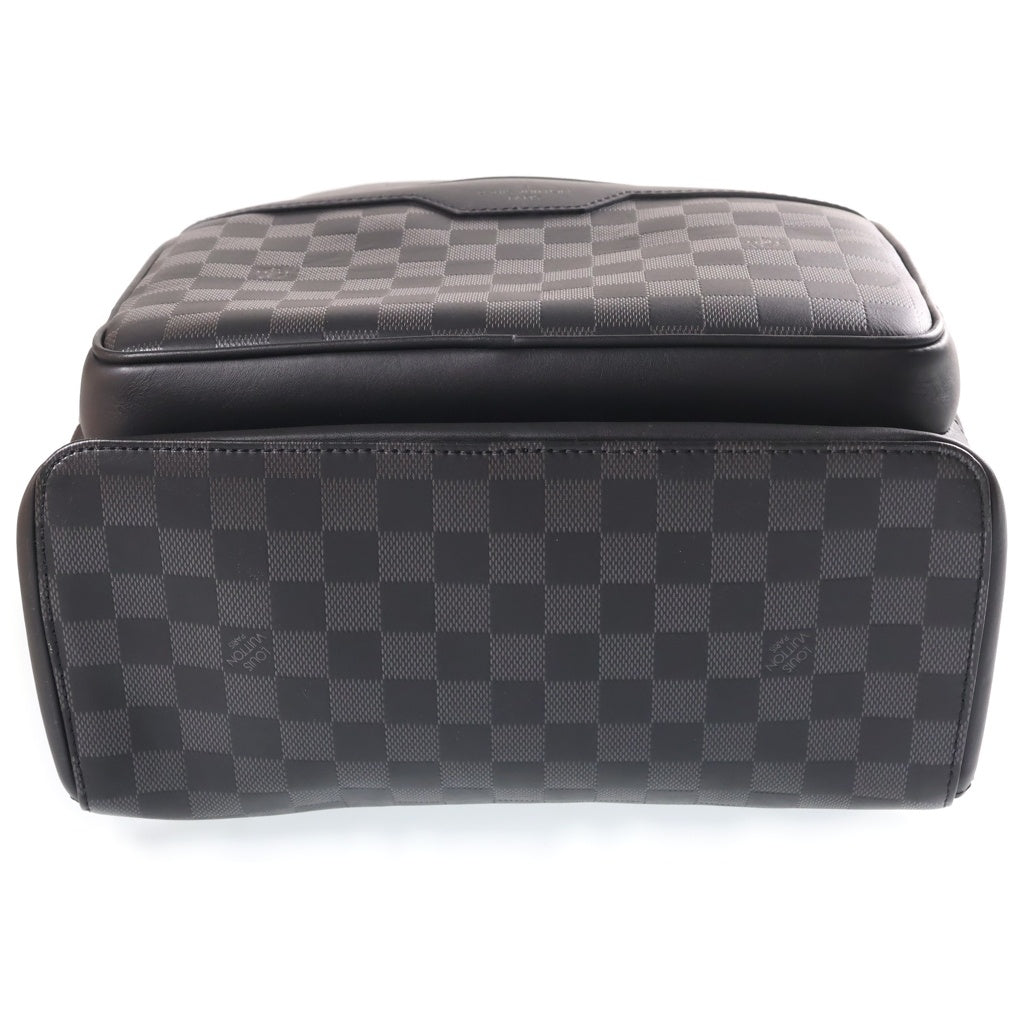 LOUIS VUITTON(ルイヴィトン) ダミエ アンフィニ アヴェニューバックパック リュックサック ブラック レザー PVC N41043 シルバー金具 レディース