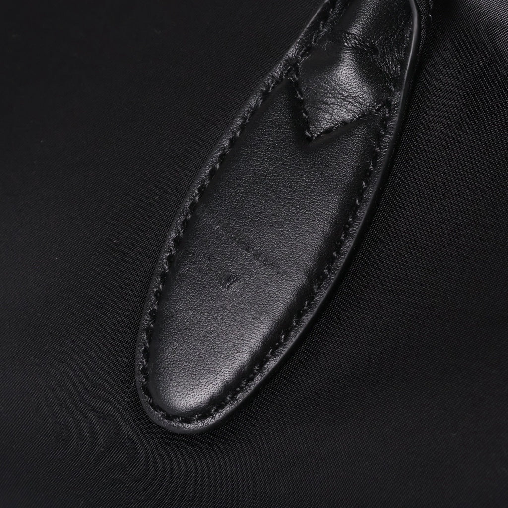 GUCCI(グッチ) シェリーライン ミディアム ダッフルバッグ 2WAYハンドバッグ ショルダーバッグ ブラック ナイロン 800185 シルバー金具