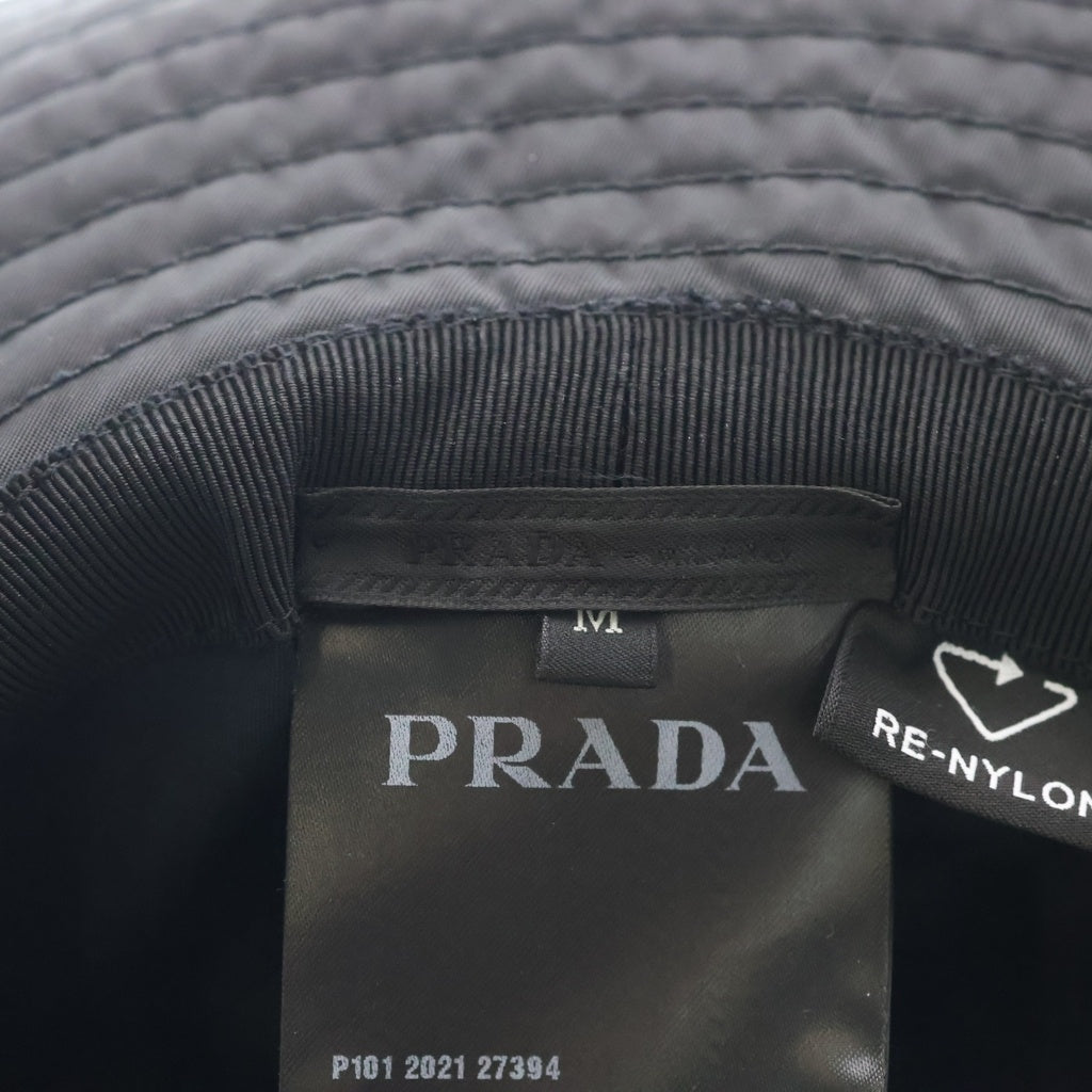 PRADA(プラダ) ReNylon リナイロン バケットハット ブラック#M 2HC250 レディース