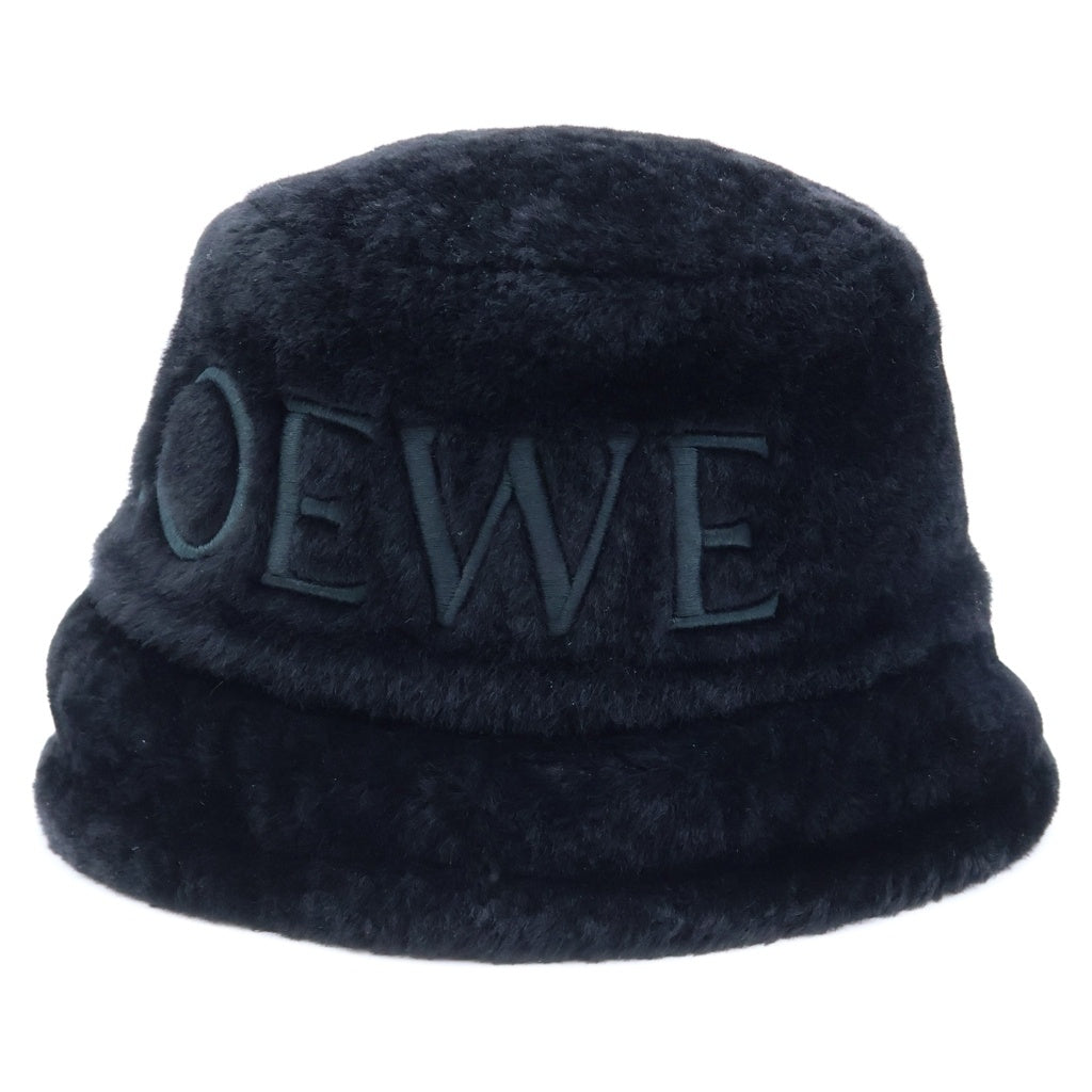 LOEWE(ロエベ) エンブロイダリー シアリング バケットハット ブラック #57 K820HB1X70 レディース