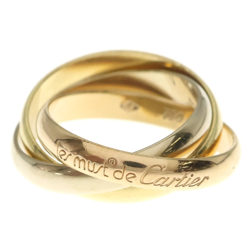 Cartier(カルティエ) トリニティリング イエローゴールド×ホワイトゴールド×ピンクゴールド 750YG/PG/WG #55 レディース
