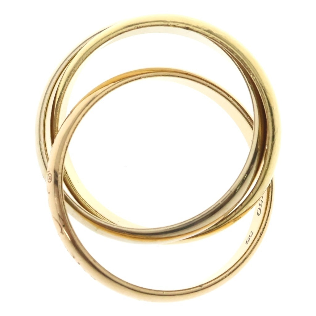 Cartier(カルティエ) トリニティリング イエローゴールド×ホワイトゴールド×ピンクゴールド 750YG/PG/WG #55 レディース