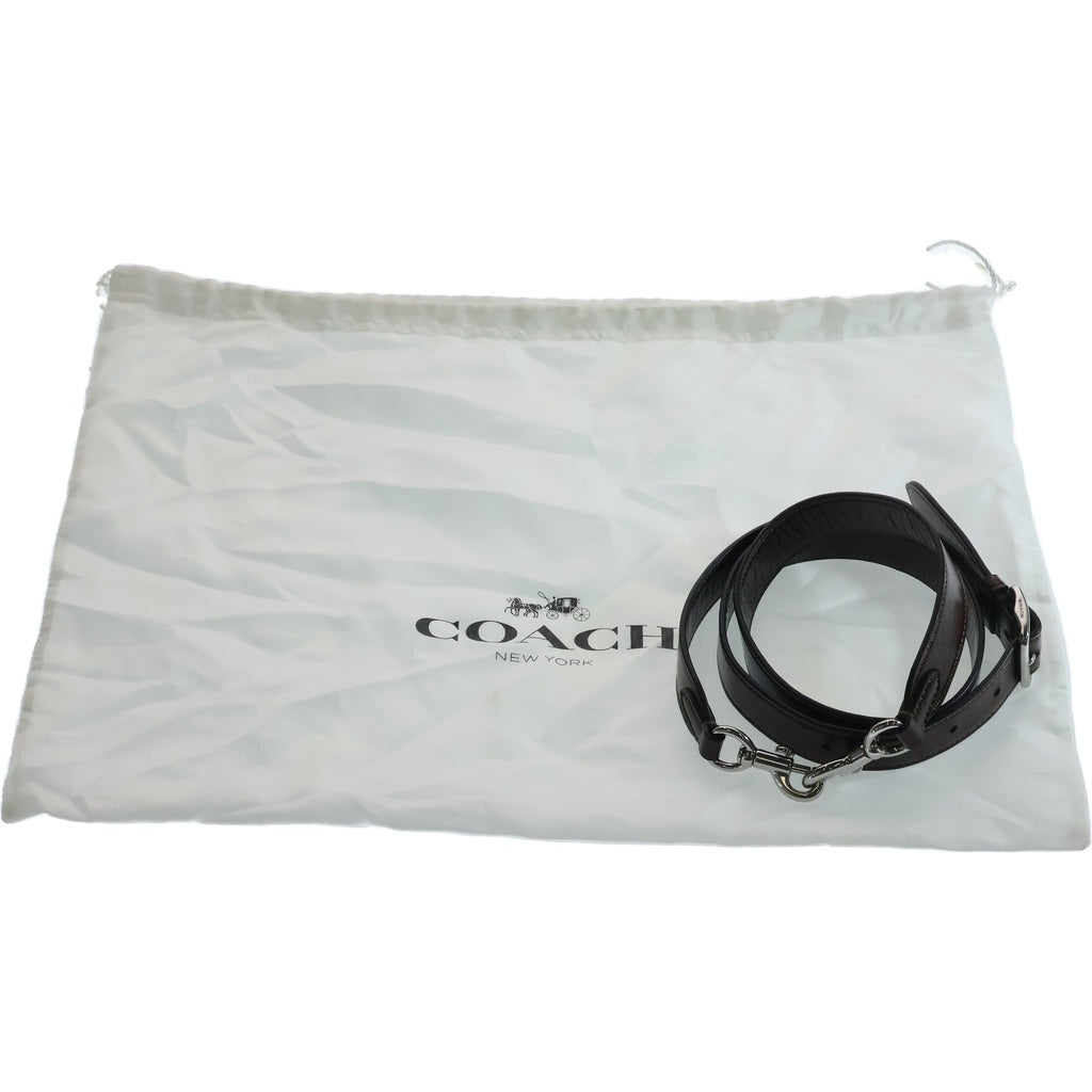 COACH(コーチ) キューブ ローグ 20 2WAYハンドバッグ ショルダーバッグ ブラウン レザー D2580-CBH04 シルバー金具 レディース