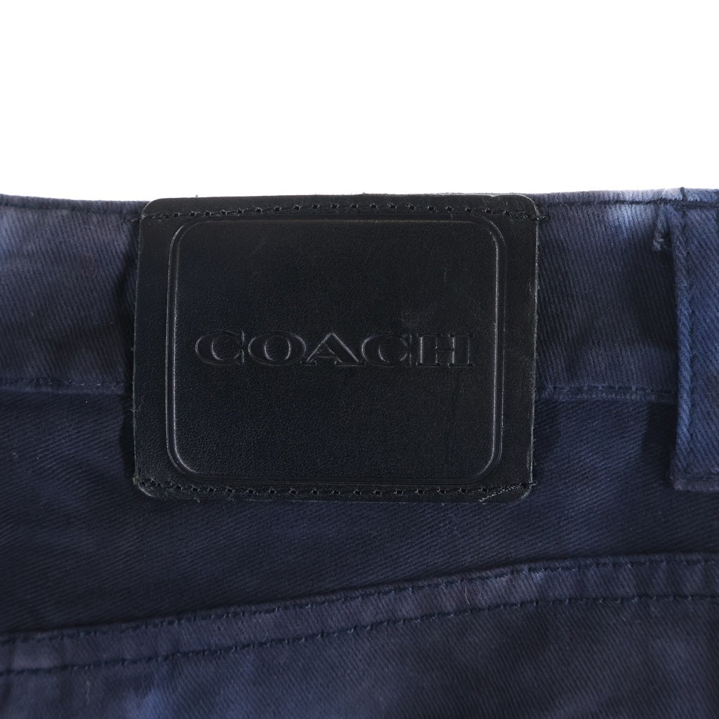 COACH(コーチ) タイダイ ストレートデニムパンツ ジーンズ ネイビー #2 レディース
