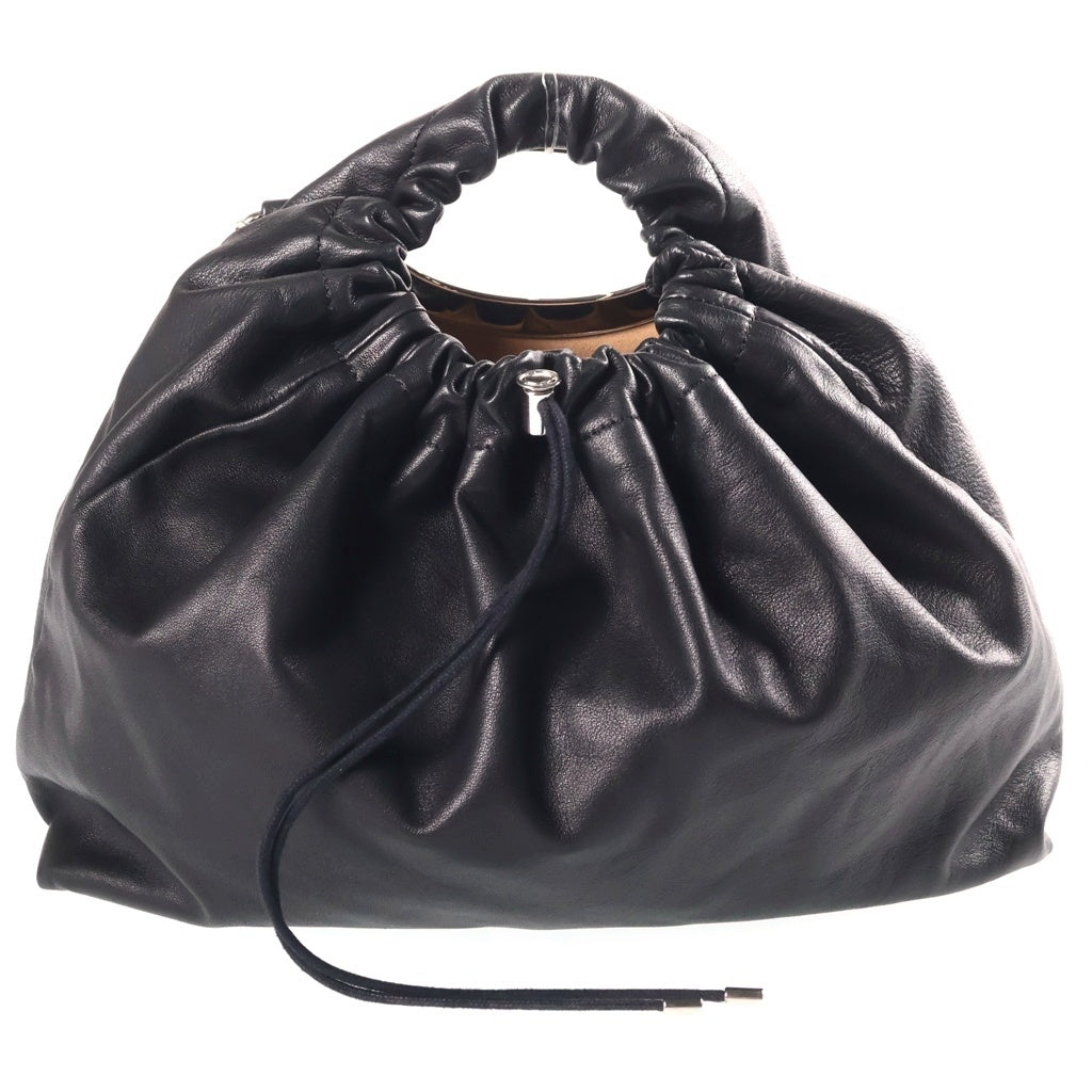 Maison Margiela(メゾンマルジェラ) ショルダーバック 2way 巾着 レザー ブラック S56WD0009 レディース