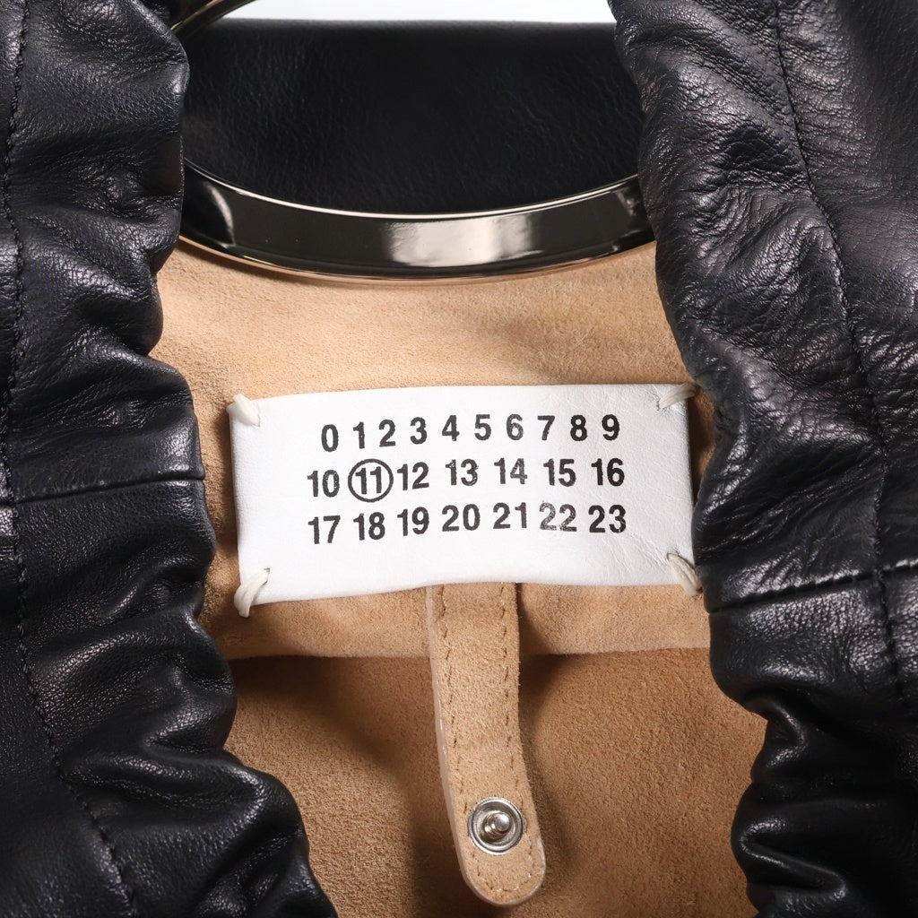 Maison Margiela(メゾンマルジェラ) ショルダーバック 2way 巾着 レザー ブラック S56WD0009 レディース